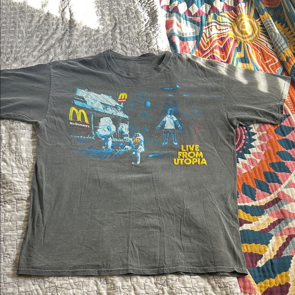 Travis Scott Mc Donald’s live from utopia tshirt